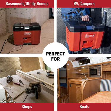 Coleman DX 2500 Dehumidifier, up to 800 cu ft, Portable, Versatile - Open Box