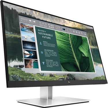 Hewlett Packard E24u G4 24" Full HD 16:9 5ms IPS LCD Monitor, Black and Silver - Open Box