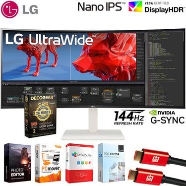 LG 38" UltraWide Curved Monitor with IPS Display + 26 Months Protection Bundle