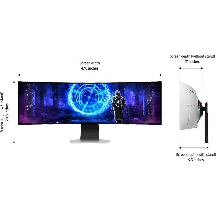 Samsung 49" Odyssey OLED Curved Gaming Monitor with 26 Months Protection Bundle