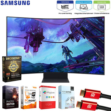Samsung Odyssey Ark 2 55" Curved Gaming Screen with 26 Months Protection Bundle