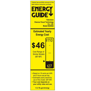 Hisense 65" Class U8 Series Mini-LED ULED 65U8QG, QLED, Full Array Google Smart TV