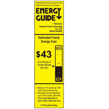 Hisense 55" Class U8 Series Mini-LED ULED 55U8QG, QLED, Full Array Google Smart TV