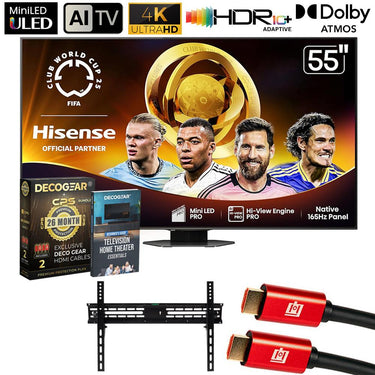 Hisense 55" U8 Series Mini-LED ULED TV, QLED, Full Array w/ Extended Protection Plan