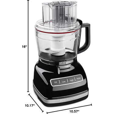 KitchenAid 11-Cup Food Processor with ExactSlice System, Onyx Black - KFP1133OB