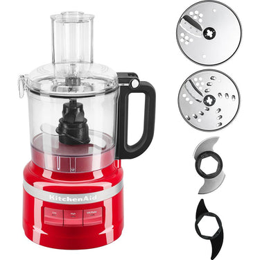KitchenAid 7-Cup Food Processor Chop, Puree, Shred and Slice - Empire Red KFP0719ER