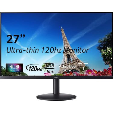 Acer SB273 G0bi 27" Full HD 120Hz 1ms 16:9 Adaptive-Sync IPS Monitor, Black