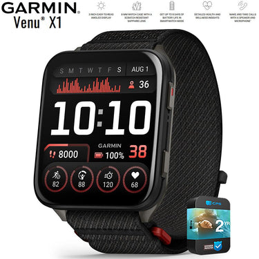 Garmin Venu X1 Premium GPS Smartwatch Black Titanium with 2 Year Warranty