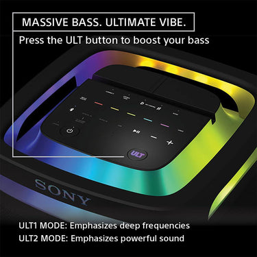 Sony ULT POWER SOUND Series ULT TOWER 9AC Party Speaker Bluetooth + Mic Bundle