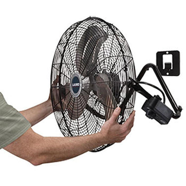 Lasko 20-inch Max Performance High Velocity Floor/Wall mount Fan Black 2 Pack