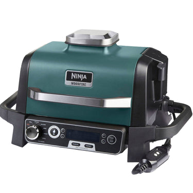 Ninja Woodfire Outdoor Grill and Smoker, Green -  Factory Refurbished