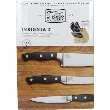Chicago Cutlery Insignia2 18-Piece Knife Block Set w/ Knife Sharpener