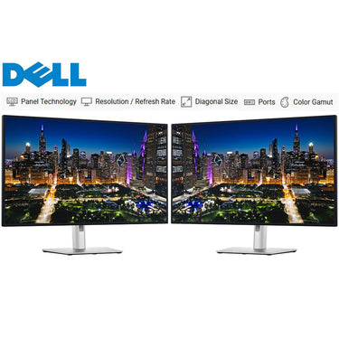 Dell UltraSharp 32" 4K UHD 120Hz 16:9 IPS Black Monitor 2 Pack