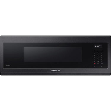 Samsung 1.1 Cu Ft Smart SLIM Over-the-Range Microwave, Black Stainless Steel