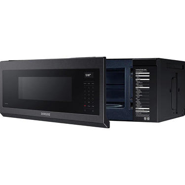 Samsung 1.1 Cu Ft Smart SLIM Over-the-Range Microwave, Black Stainless Steel