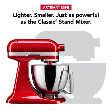 KitchenAid Artisan Mini 3.5 Quart Tilt-Head Stand Mixer - Candy Apple Red - KSM3316XCA