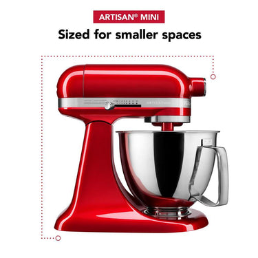 KitchenAid Artisan Mini 3.5 Quart Tilt-Head Stand Mixer - Candy Apple Red - KSM3316XCA