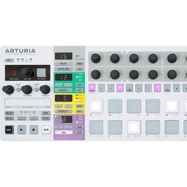 Arturia BeatStep Pro 16-Pad MIDI Controller and Sequencer, White