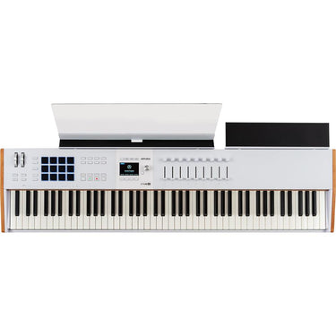 Arturia KeyLab 88 mk3 88-Key Weighted Hammer MIDI Controller Keyboard, White