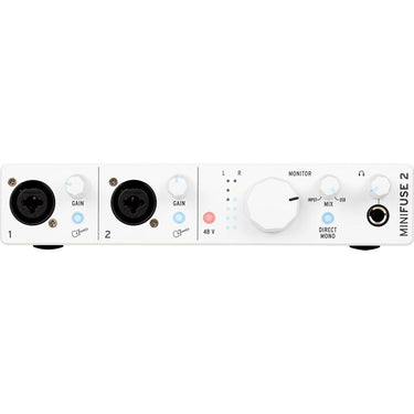 Arturia MiniFuse 2 Portable 2x Input USB-C MIDI Audio Interface, White