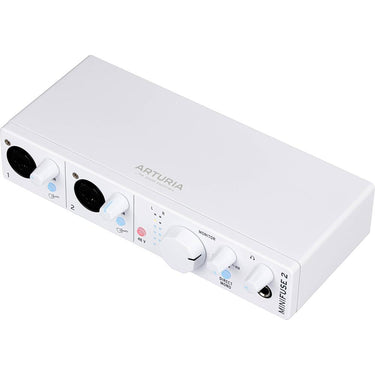 Arturia MiniFuse 2 Portable 2x Input USB-C MIDI Audio Interface, White
