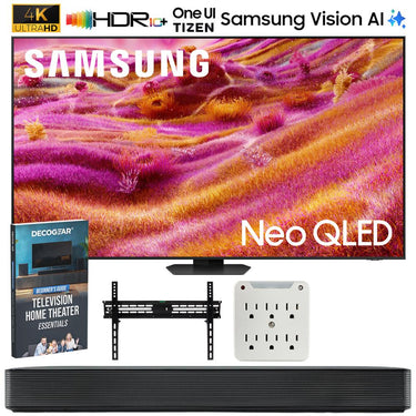 Samsung 50 inch Neo QLED 4K QN90F Vision AI Smart TV (2025) w/ SKM1 Soundbar Bundle