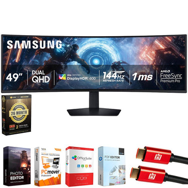 Samsung 49" Odyssey G9 G91F DQHD 144Hz Gaming Monitor 2025 + 26 Months Protection Bundle