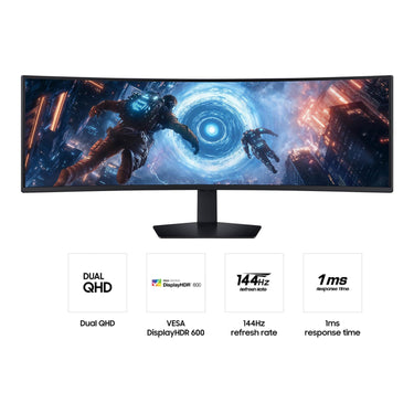 Samsung 49" Odyssey G9 G91F DQHD 144Hz Gaming Monitor 2025 + 26 Months Protection Bundle