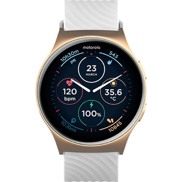 Motorola Moto Watch 120 1.43" AMOLED Bluetooth AI Smartwatch, Rose Gold - Open Box