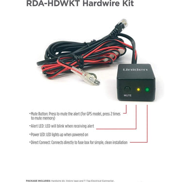 Uniden Hardwire Kit for, R1, R3, DFR6, DFR7, DFR8, DFR9 Radar Detectors Open Box