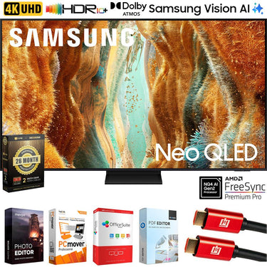Samsung 75 inch Neo QLED 4K QN70F Vision AI Smart TV (2025) + 26 Months Protection Pack