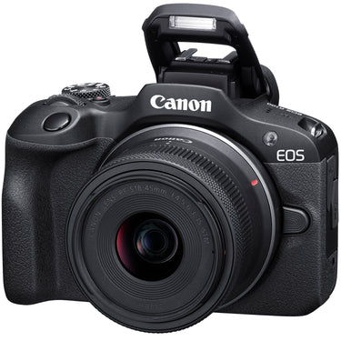Canon EOS R100 4K Camera Double Zoom Lens + RF-S18-45mm & RF75-300mm