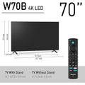 Panasonic W70 Series 70 inch LED 4K Ultra HD Smart Fire TV