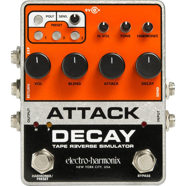 Electro-Harmonix Attack Decay Tape Reverse Simulator Pedal