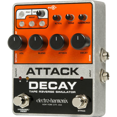 Electro-Harmonix Attack Decay Tape Reverse Simulator Pedal