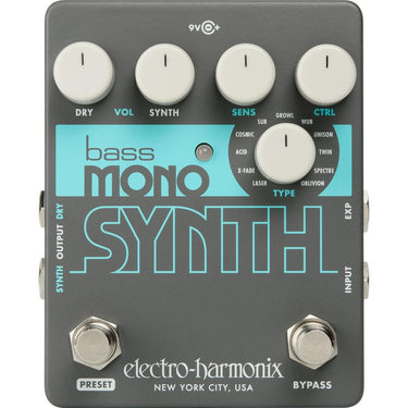Electro-Harmonix Bass Mono Synth Bass Synthesizer Pedal