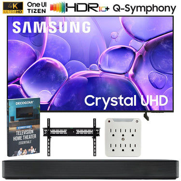 Samsung 50 inch Crystal UHD U8000F 4K Smart TV (2025) w/ SKM1 Soundbar Bundle