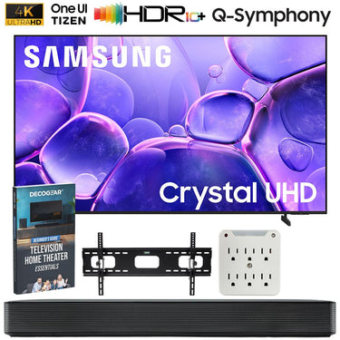 Samsung 70 inch Crystal UHD U8000F 4K Smart TV (2025) w/ SKM1 Soundbar Bundle