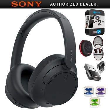Sony Wireless Noise Cancelling Headphone, Black WHCH720N/B + 2 Year Protection Pack