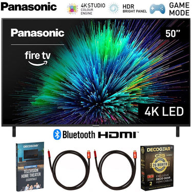Panasonic 50 inch LED 4K Ultra HD Smart Fire TV with Extended Protection Bundle