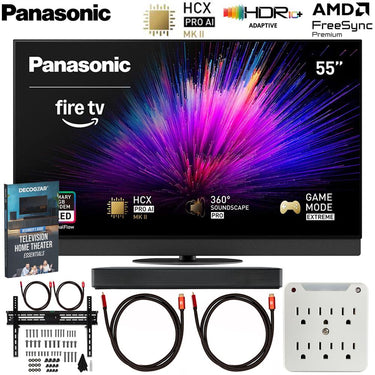 Panasonic Z95BP Series 55 inch LED 4K Ultra HD Smart Fire TV + Soundbar Bundle