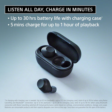 Sony WF-C710N Truly Wireless Noise Canceling Earbuds | Black