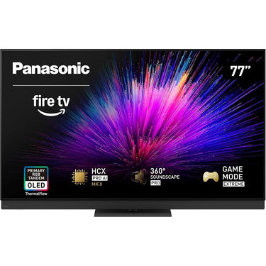 Panasonic 77 inch LED 4K Ultra HD Smart Fire TV with Extended Protection Bundle