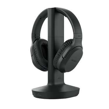 Sony Wireless Home Theater Headphones Black with Case and 1 Year Warranty Bundle