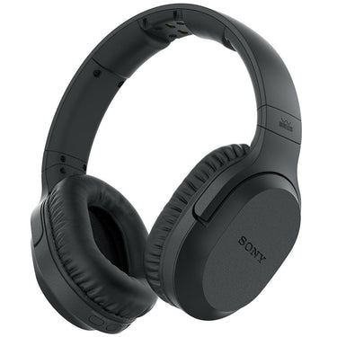 Sony Wireless Home Theater Headphones Black with Case and 1 Year Warranty Bundle