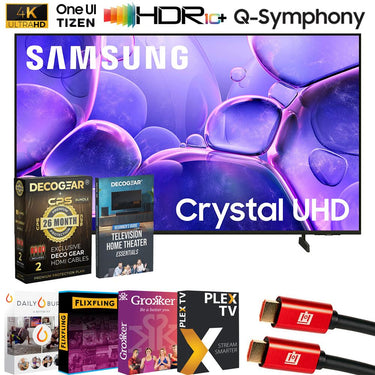 Samsung 58" Crystal UHD U8000F 4K Smart TV (2025) w/ 26 Month Protection Bundle