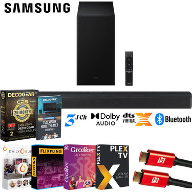 Samsung B-Series 3.1 ch Soundbar w/ Subwoofer (2025) +26 Months Protection Bundle