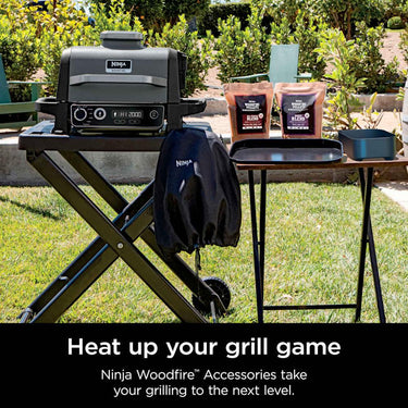 Ninja XSKSTAND Woodfire Collapsible Outdoor Grill Stand Weather-Resistant, Black