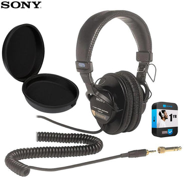 Sony Professional Large Diaphragm Headphones with Case and 1 Year Warranty