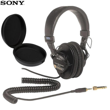 Sony Professional Large Diaphragm Headphones with Headphone Case Black
